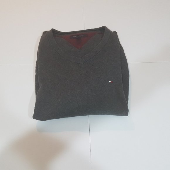 Dark Grey Tommy Hilfiger Knit Jumper - Picture 3 of 4